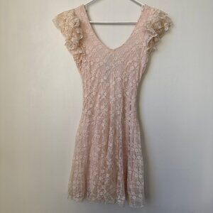 TFNC London Pink Lace Dress NWT
